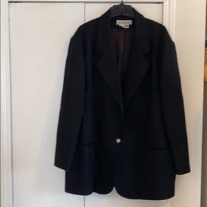 Sag Harbor Women Size 24 Wool Black Blazer